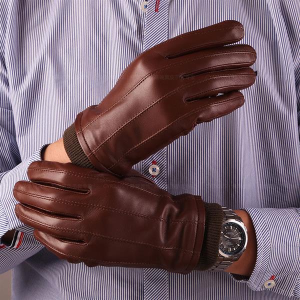 Leather gloves hot sale male